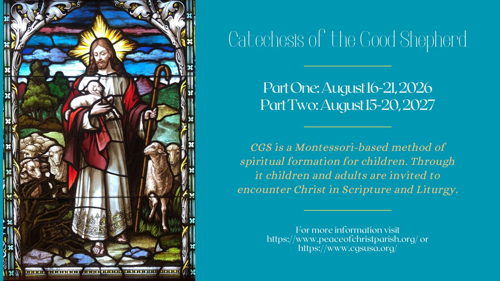Catechesis of the Good Shepherd Training