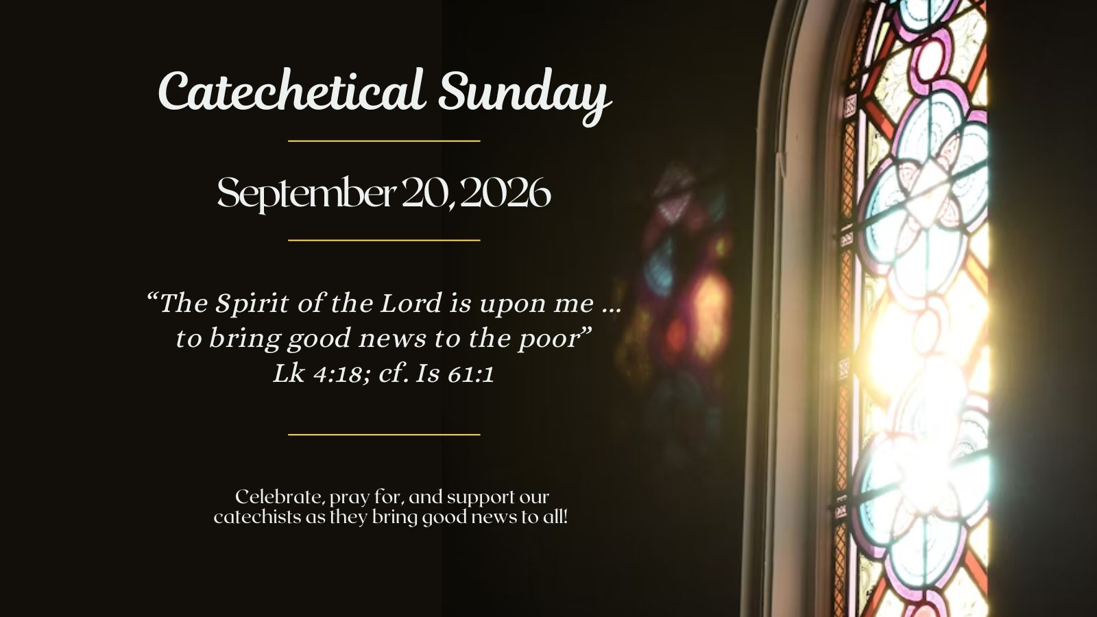 Catechetical Sunday