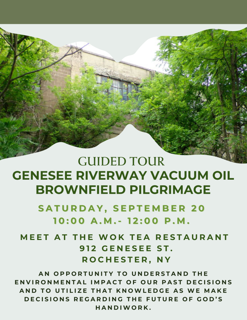 Genesee Riverway Vacuum Oil Brownfield Pilgrimage Flyer