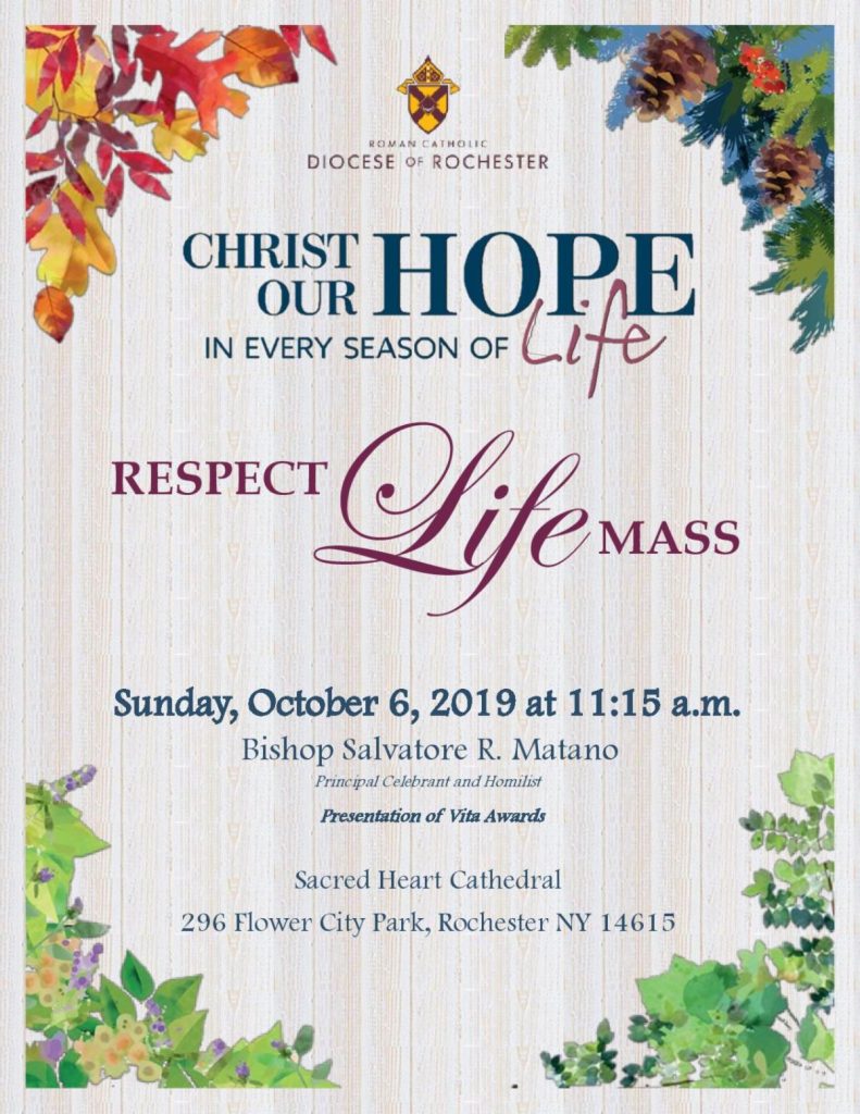 Respect Life Flyer 2019 | Evangelization and Catechesis